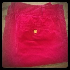 Pink velour Lilly Pulitzer pants